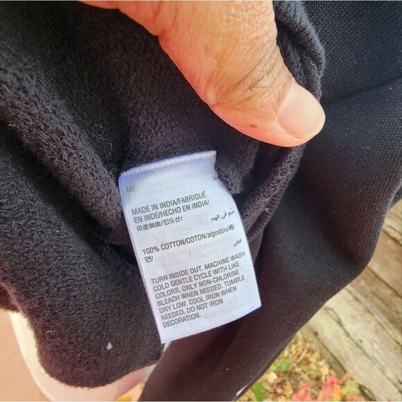 NWT  International Concepts I.N.C.  Sequin Graphic Hoodie, Black. - Picture 6 of 15